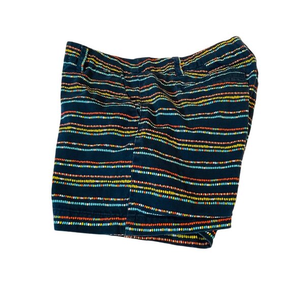 Merona Womens Navy Dotted Cotton Shorts Size 4 - Picture 3 of 6